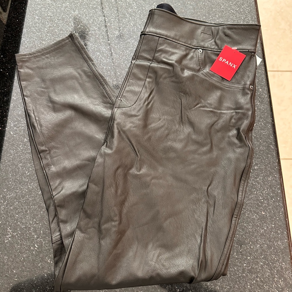Spanx leather like skinny
